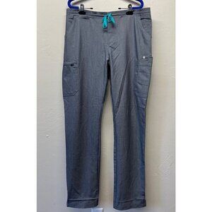 FIGS Yola Skinny Scrub Pants Graphite Gray Womens Large Tall TW2000T